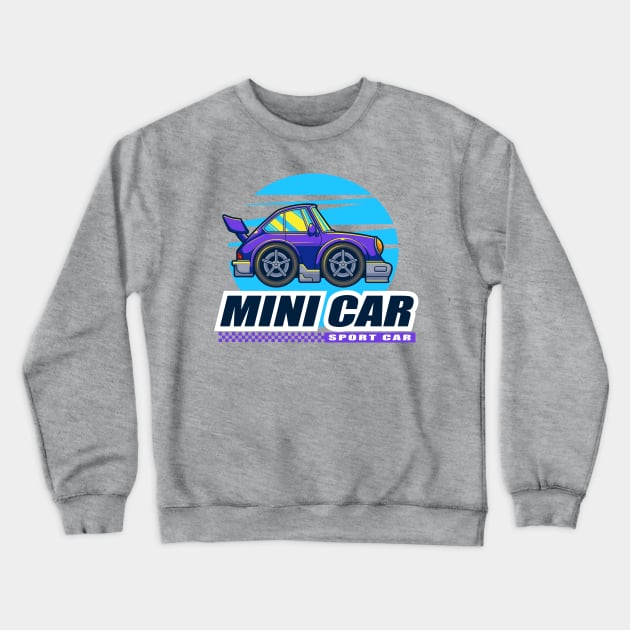 Mini Car Sport Car Crewneck Sweatshirt by Harrisaputra